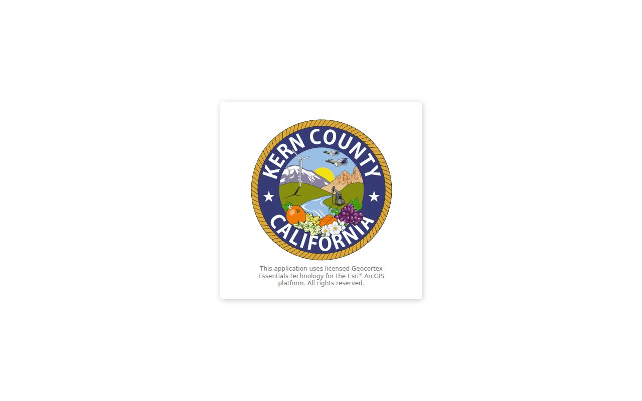 Ridgecrest public records map in the Kern County GIS viewer